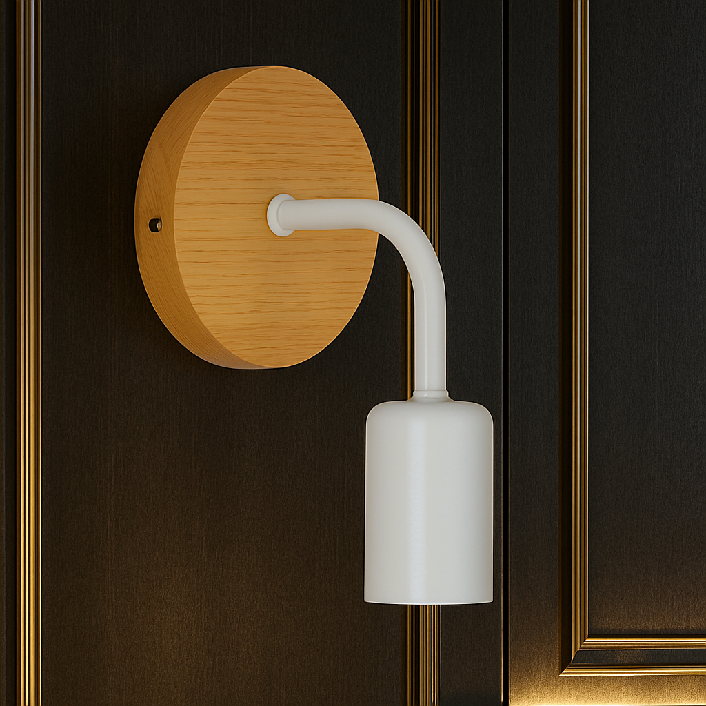 Double Applique Murale Scandinave en Bois