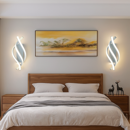Applique Murale Spirale LED Moderne