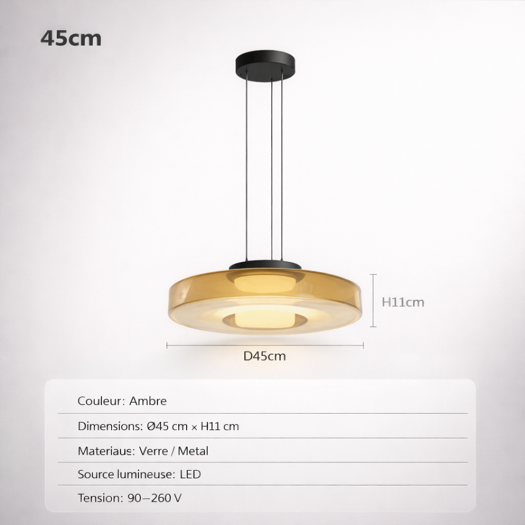 Suspension Solaris Ambré