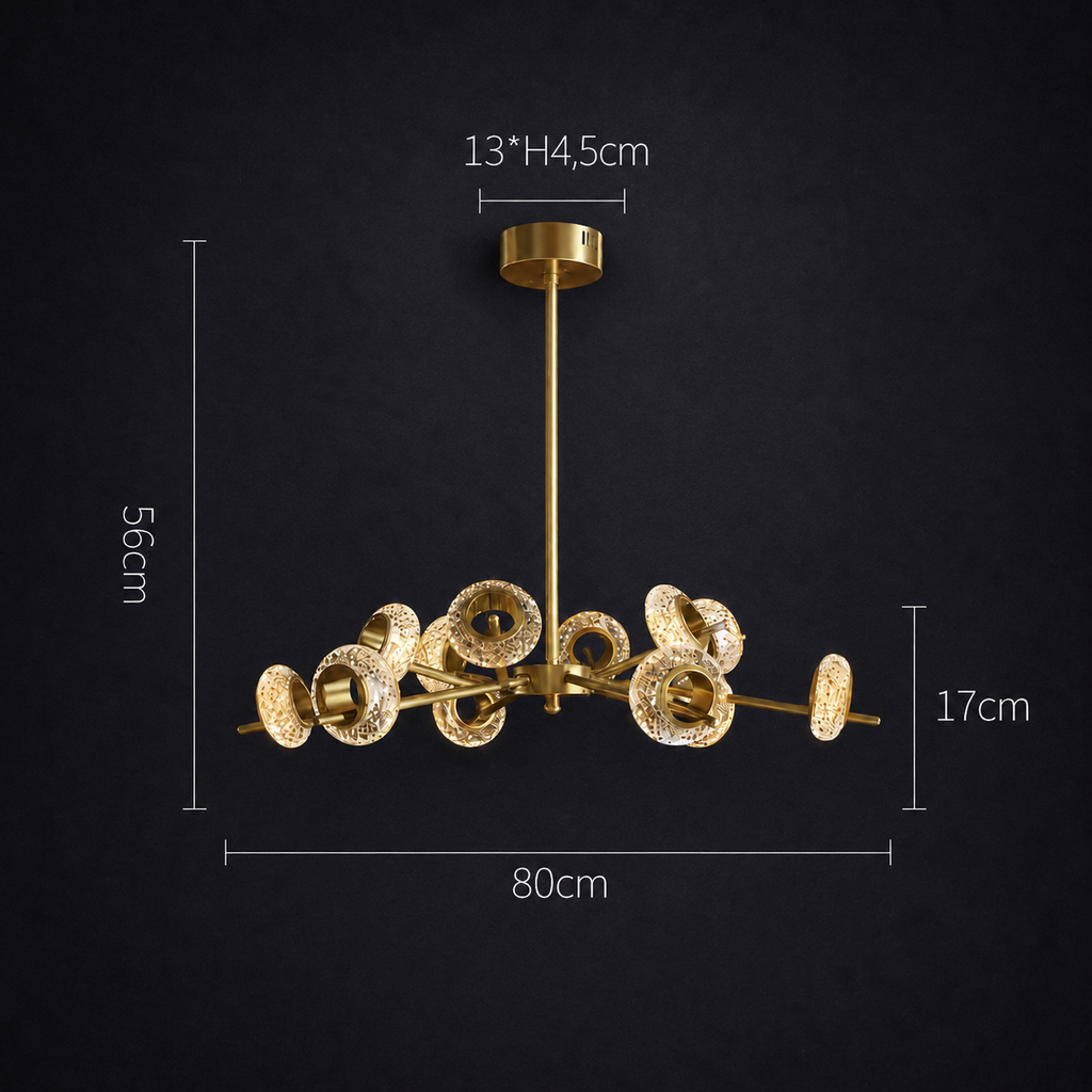 Suspension Galets d’Or