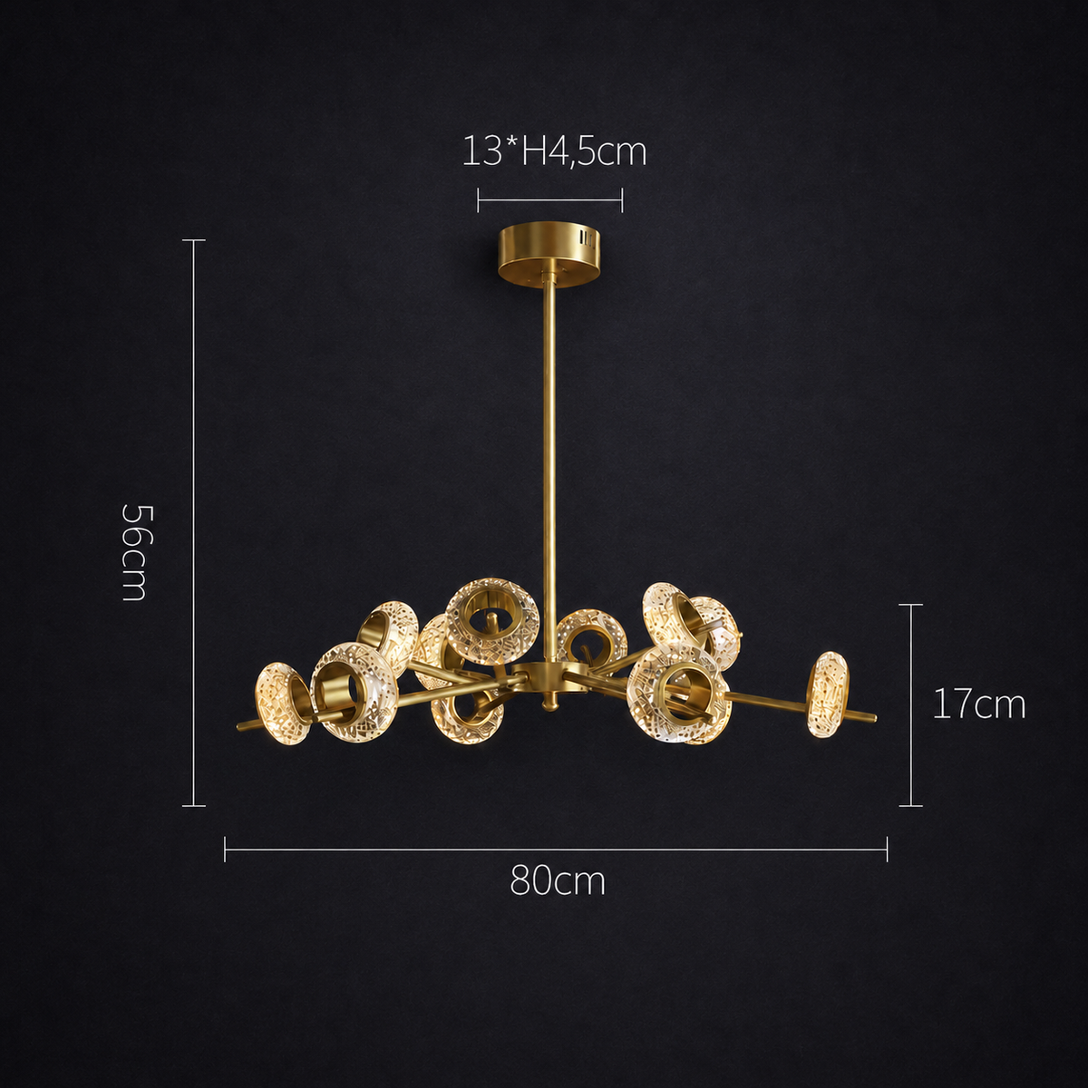 Suspension Galets d’Or