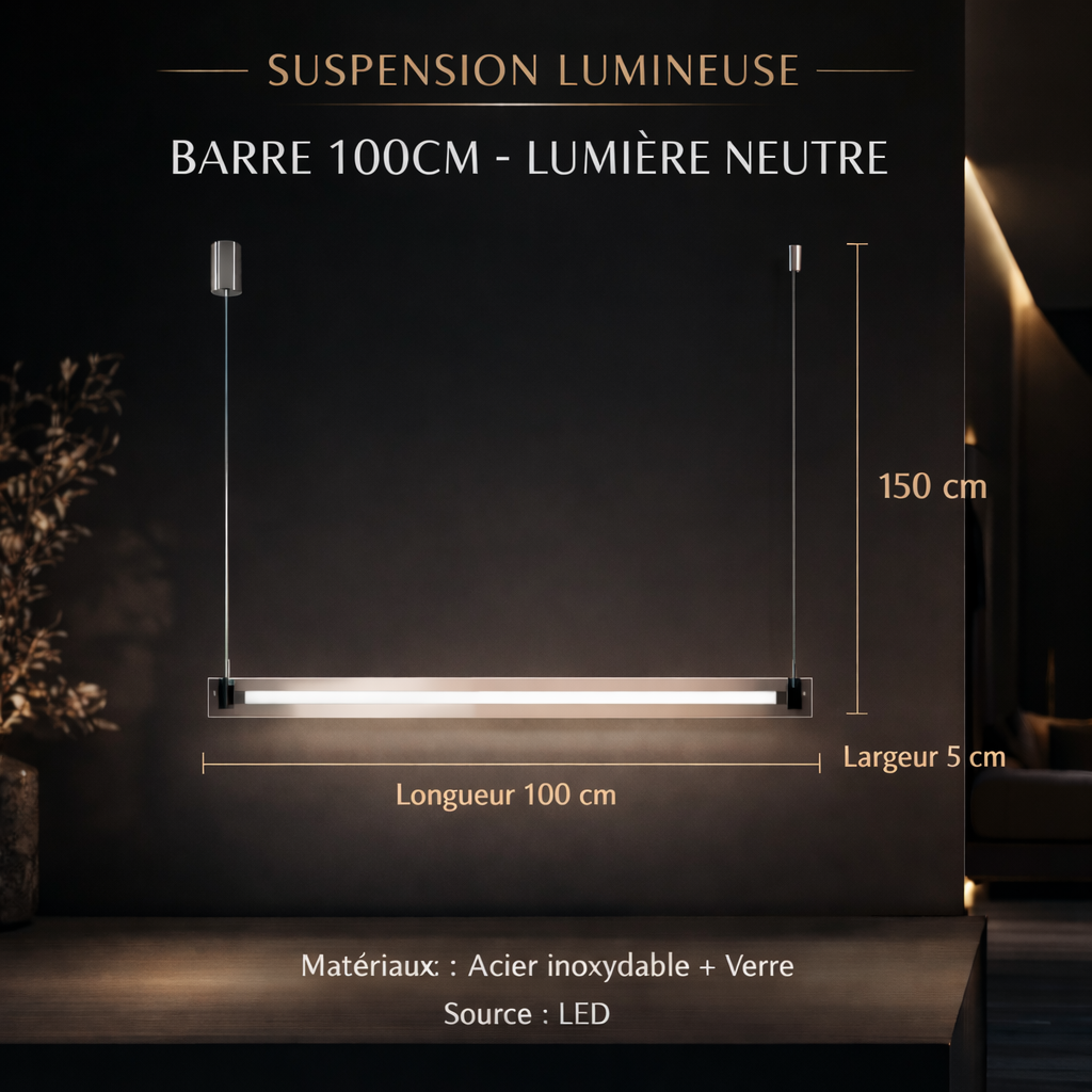 Suspension Lame de Verre