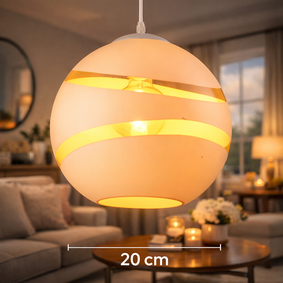 Suspension Sphère Cuivrée