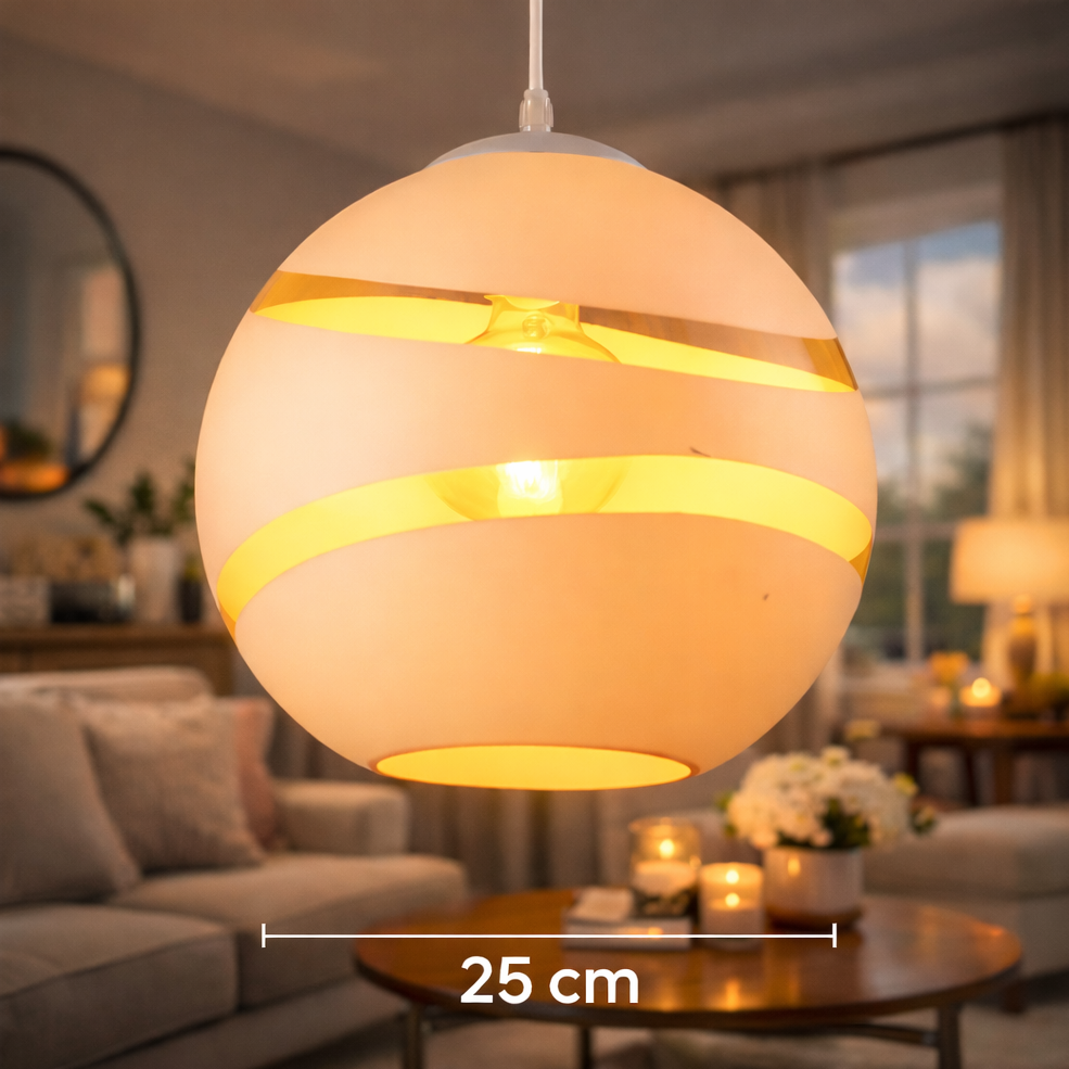 Suspension Sphère Cuivrée