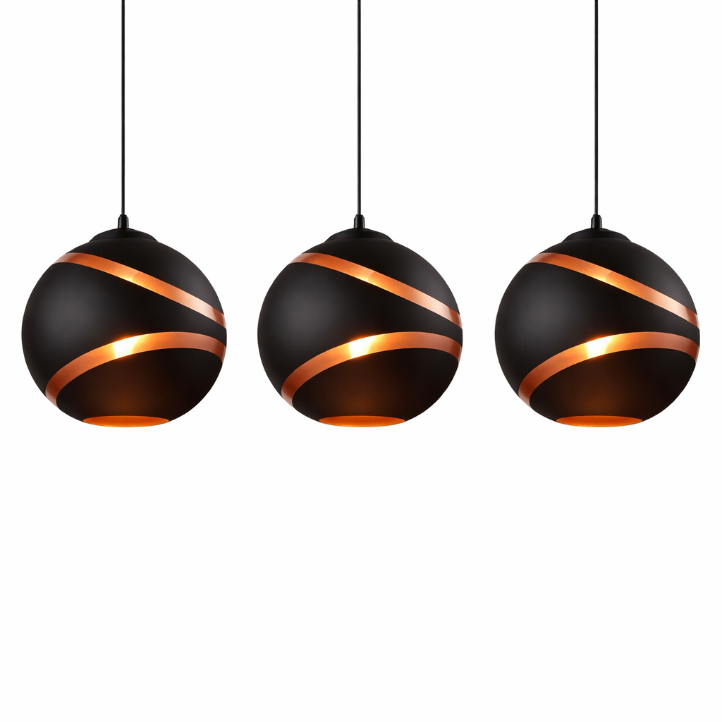 Suspension Sphère Cuivrée