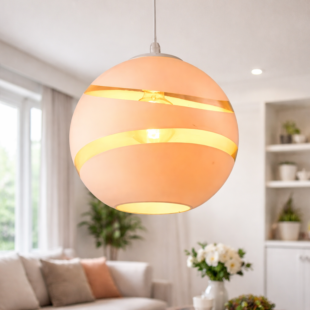 Suspension Sphère Cuivrée