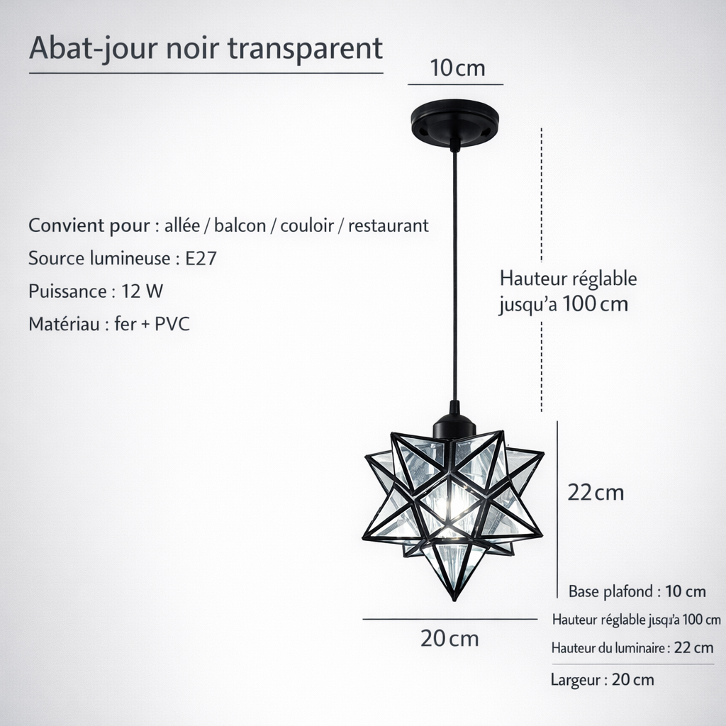 Suspension Étoile Prismatique