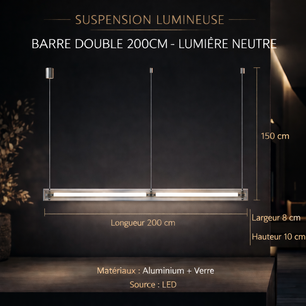Suspension Lame de Verre