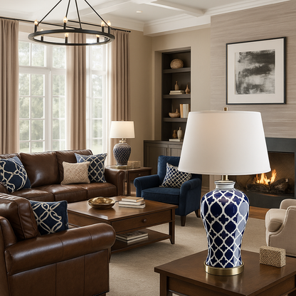 Lampe Marrakech Bleu