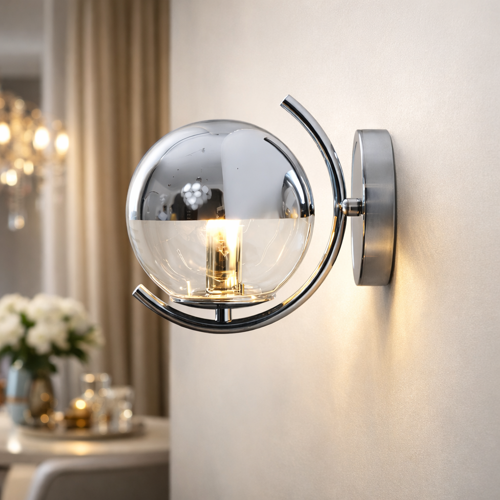 Applique Lune Chromée