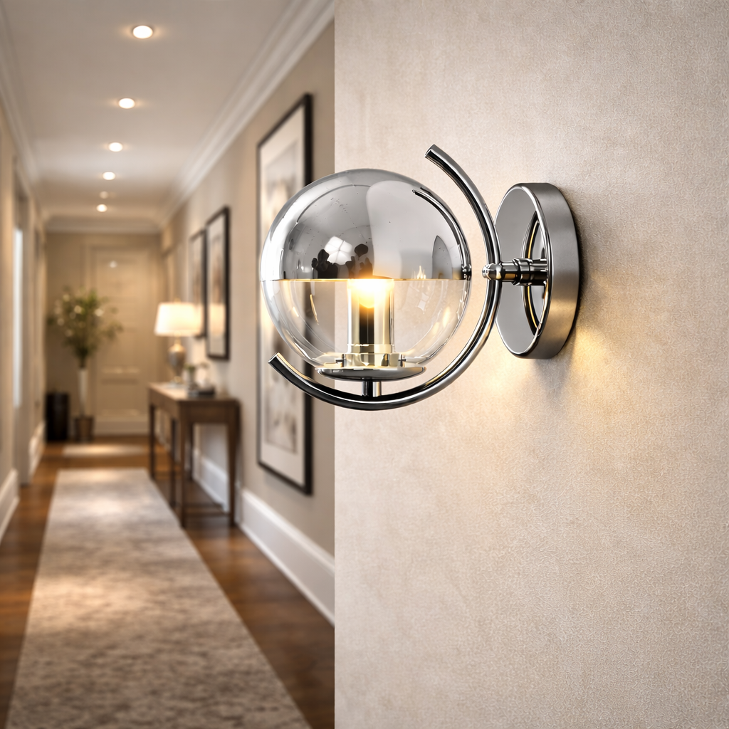 Applique Lune Chromée