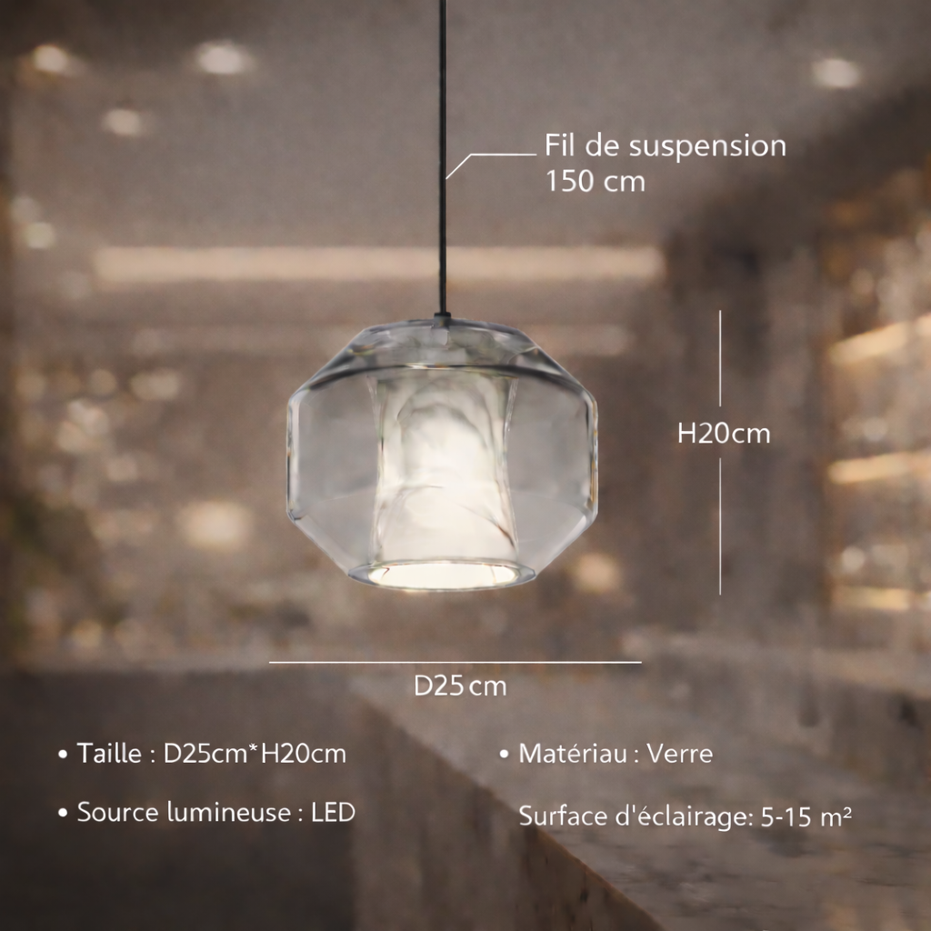 Suspension Prisme de Marbre