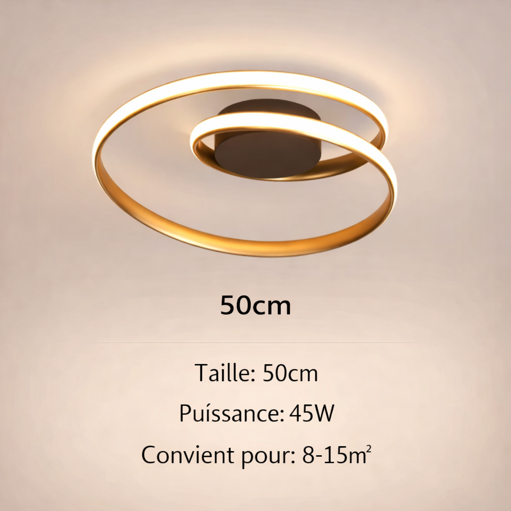 Plafonnier Orbite Dorée
