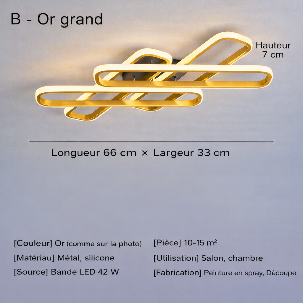 Plafonnier Entrelacs d’Or