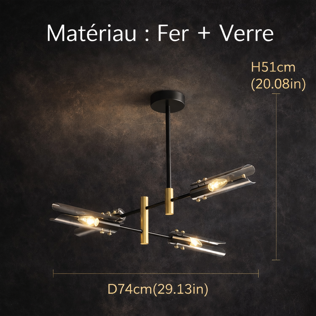 Lustre Vitrail Moderne