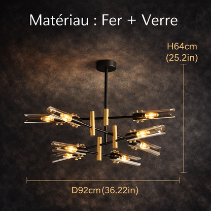 Lustre Vitrail Moderne