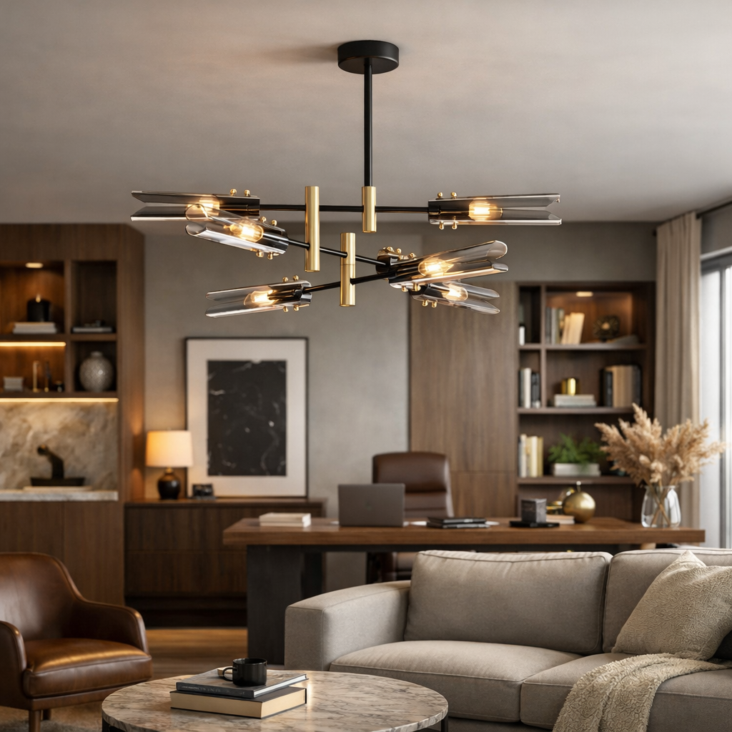 Lustre Vitrail Moderne