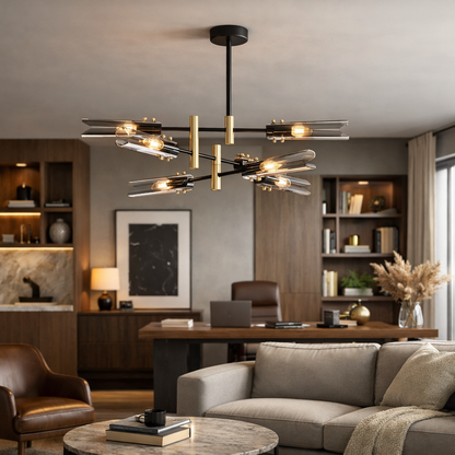 Lustre Vitrail Moderne