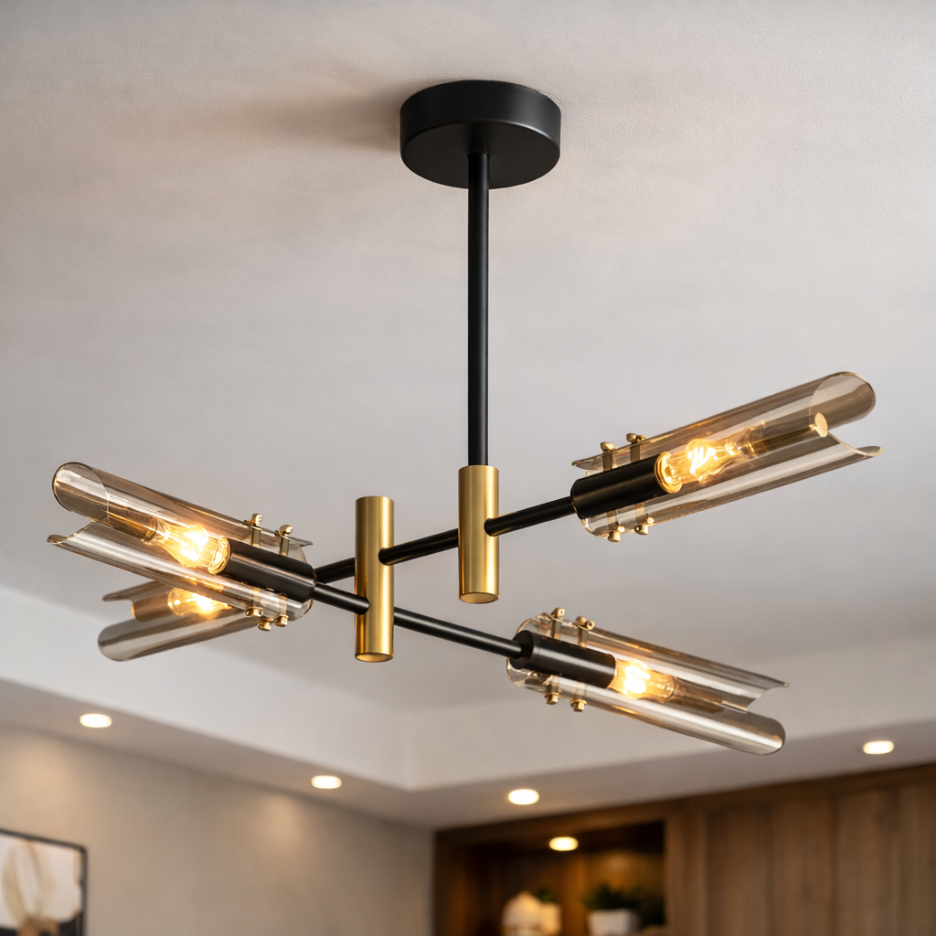Lustre Vitrail Moderne