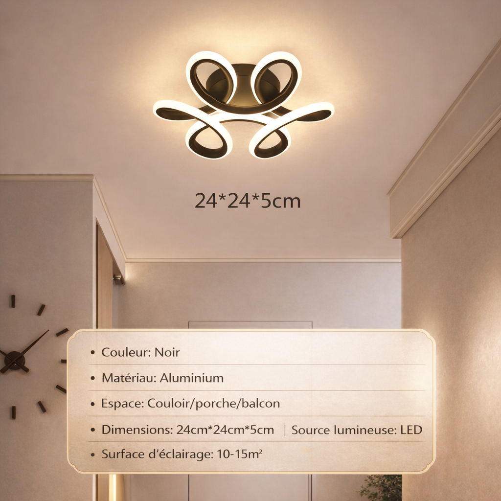 Plafonnier Fleur de Ruban