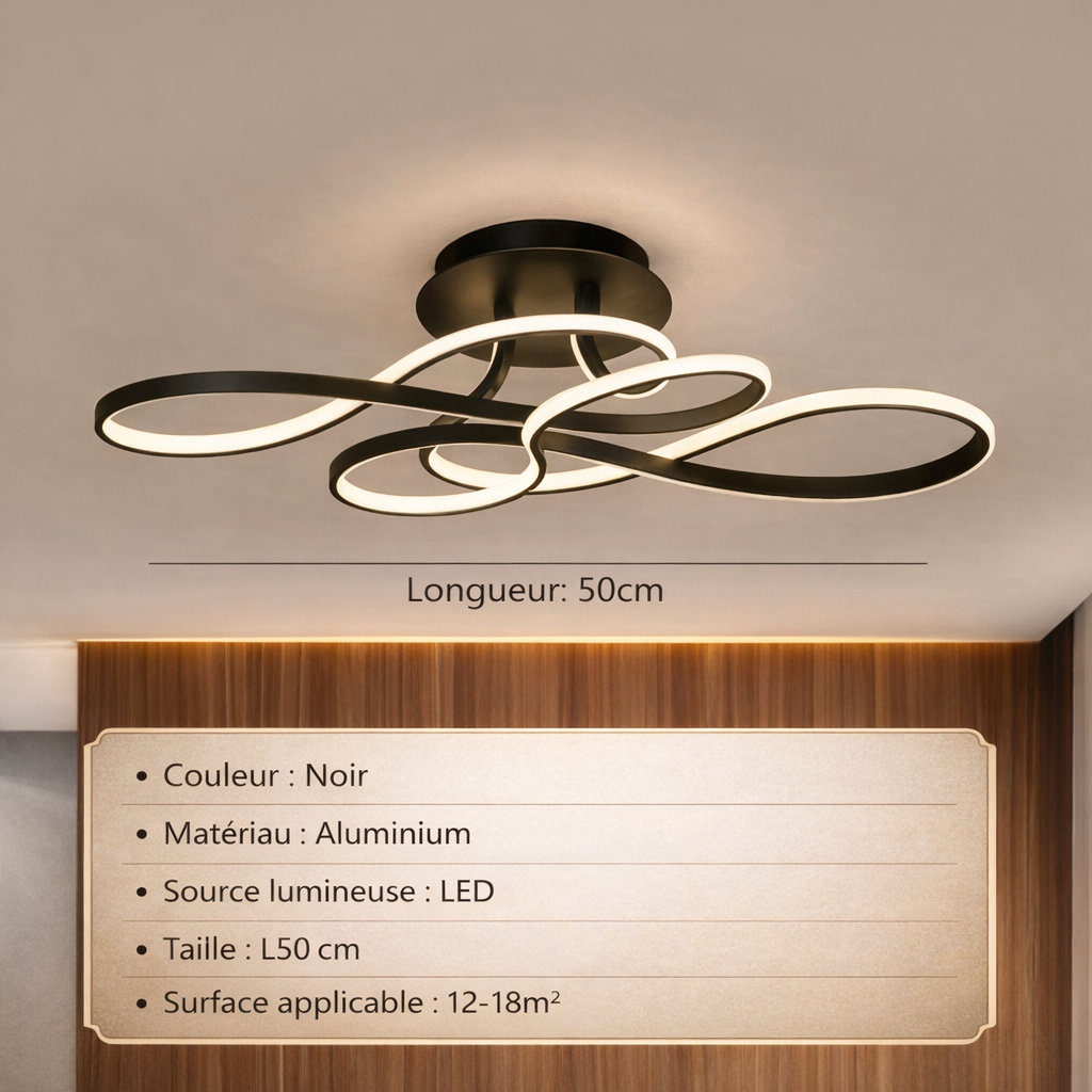 Plafonnier Fleur de Ruban