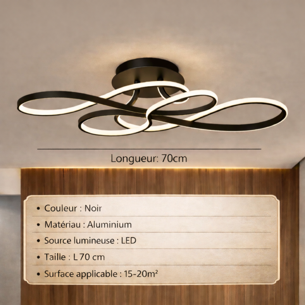 Plafonnier Fleur de Ruban