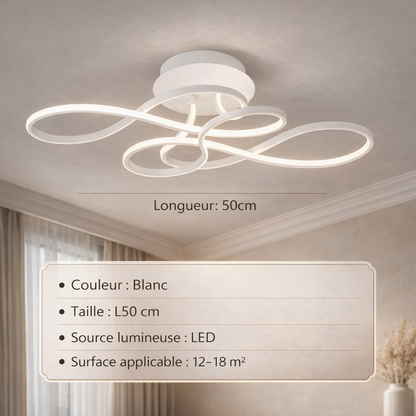 Plafonnier Fleur de Ruban