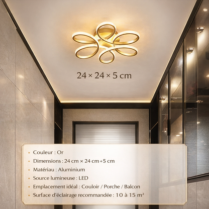 Plafonnier Fleur de Ruban
