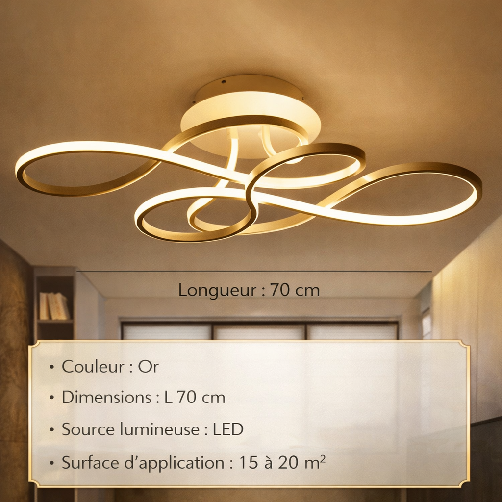 Plafonnier Fleur de Ruban