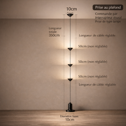 Lampadaire Suspension Cascade