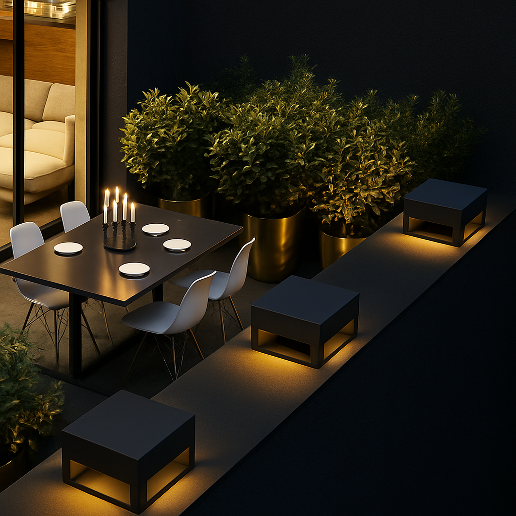 Lampe Extérieur Cube Solaire