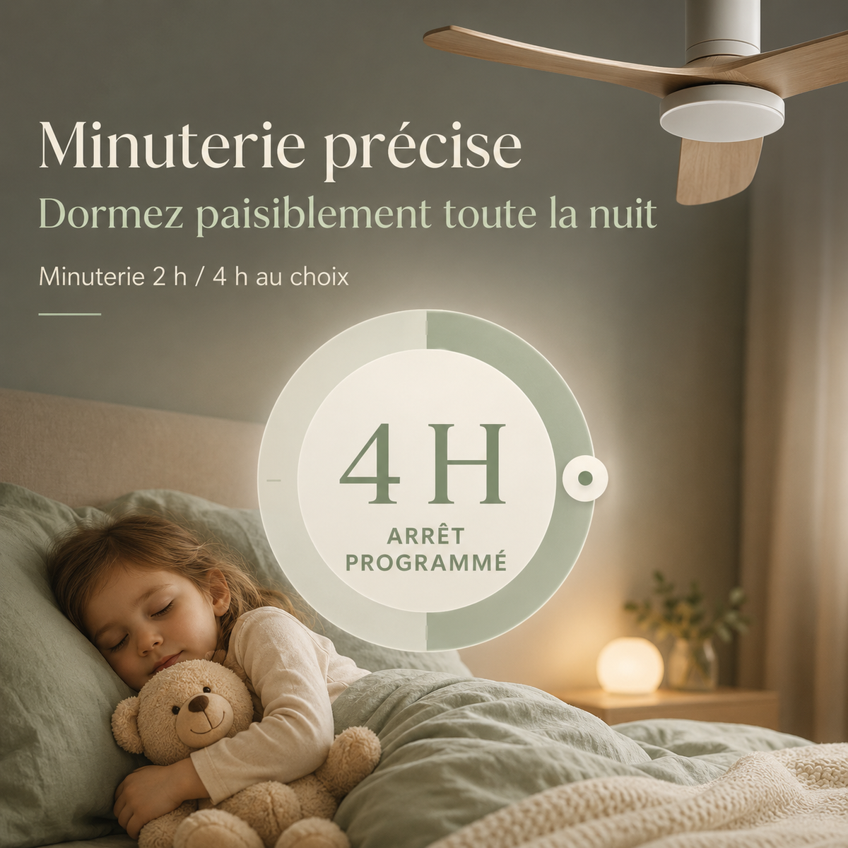 Ventilateur de Plafond Industriel Vintage — Moteur DC, Éclairage LED 24W, Télécommande & 6 Vitesses