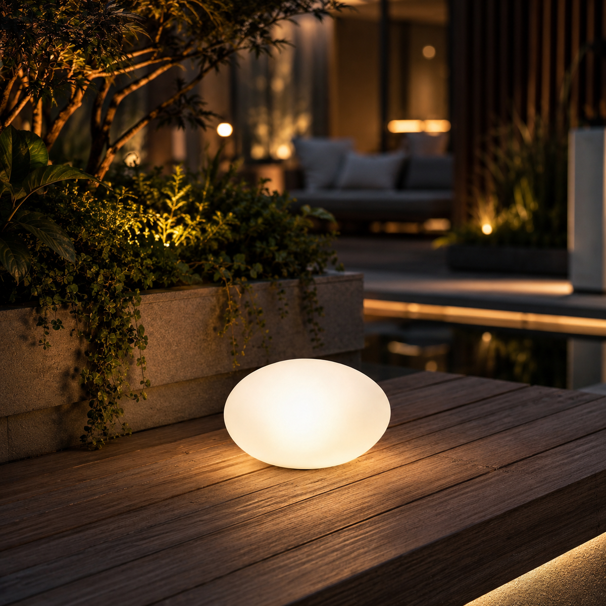 Lampe Solaire Extérieure Effet Pierre – Éclairage LED Décoratif pour Jardin