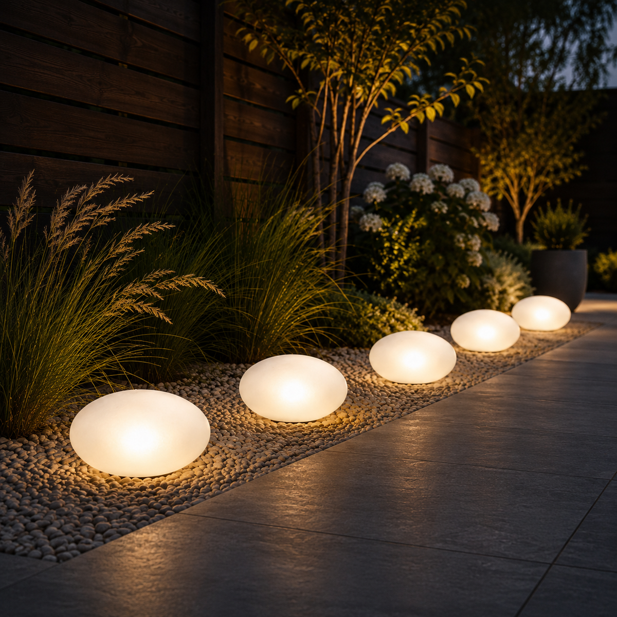 Lampe Solaire Extérieure Effet Pierre – Éclairage LED Décoratif pour Jardin
