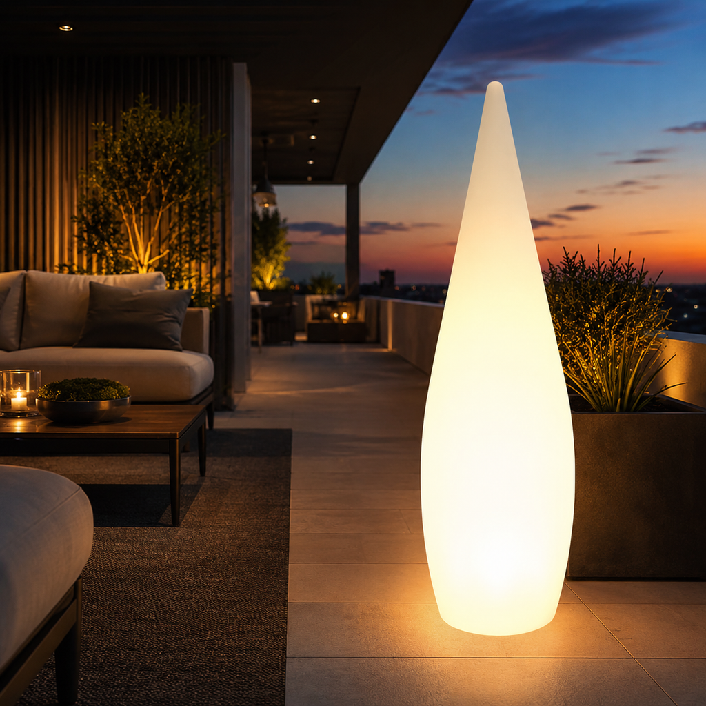 Lampe Extérieure LED Goutte d’Eau – Éclairage Décoratif Rechargeable pour Jardin