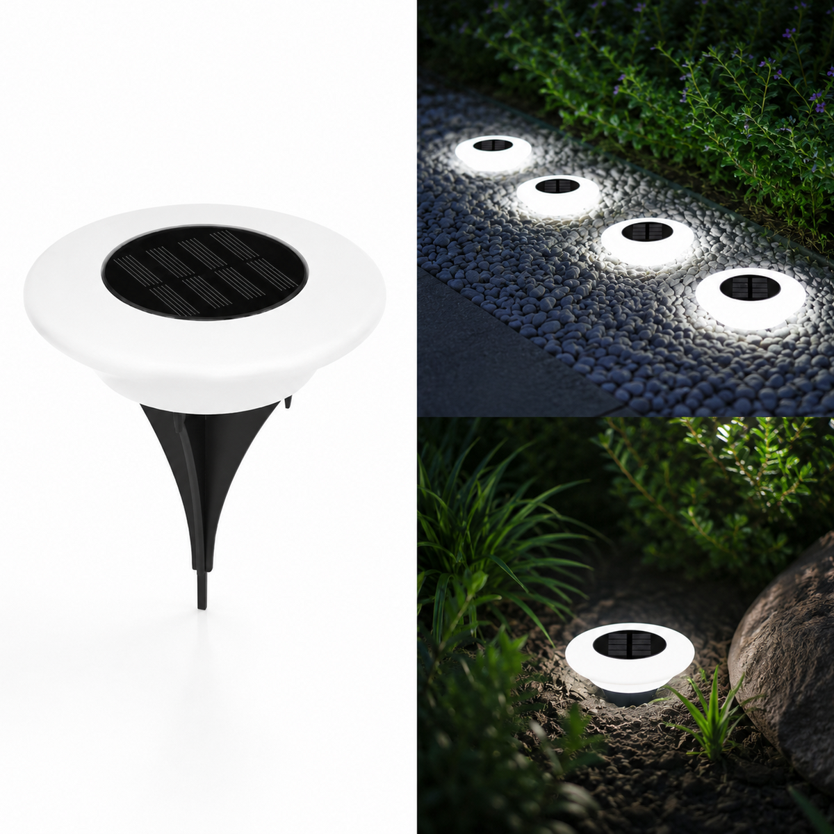 Lampe Solaire LED Extérieure Étanche pour Jardin