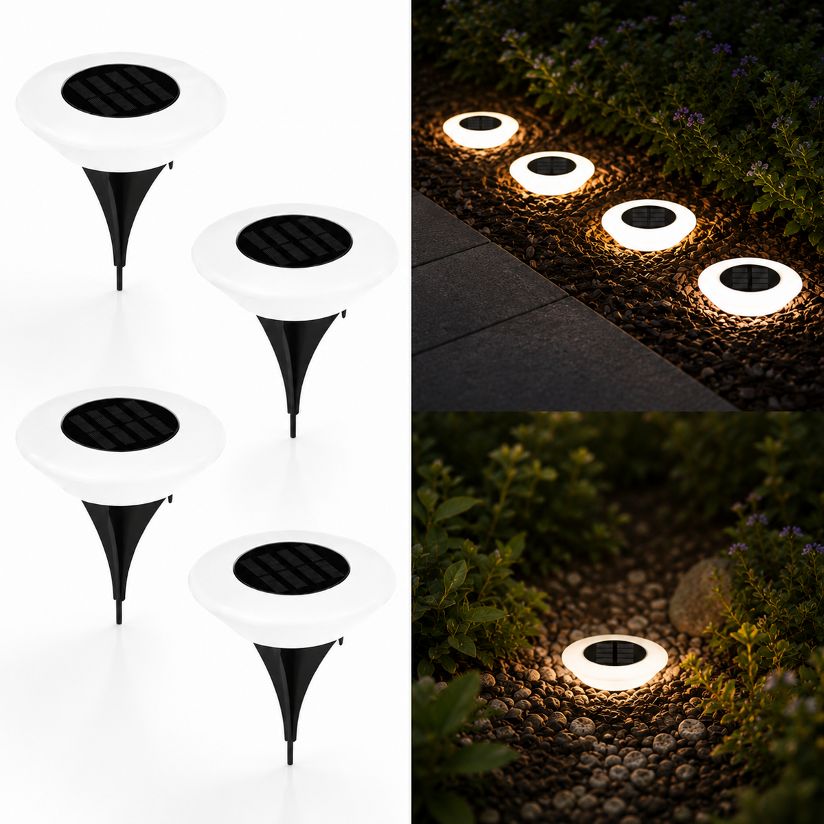 Lampe Solaire LED Extérieure Étanche pour Jardin