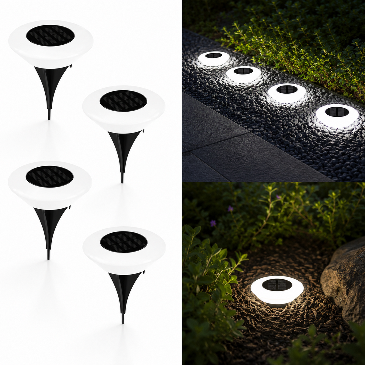 Lampe Solaire LED Extérieure Étanche pour Jardin