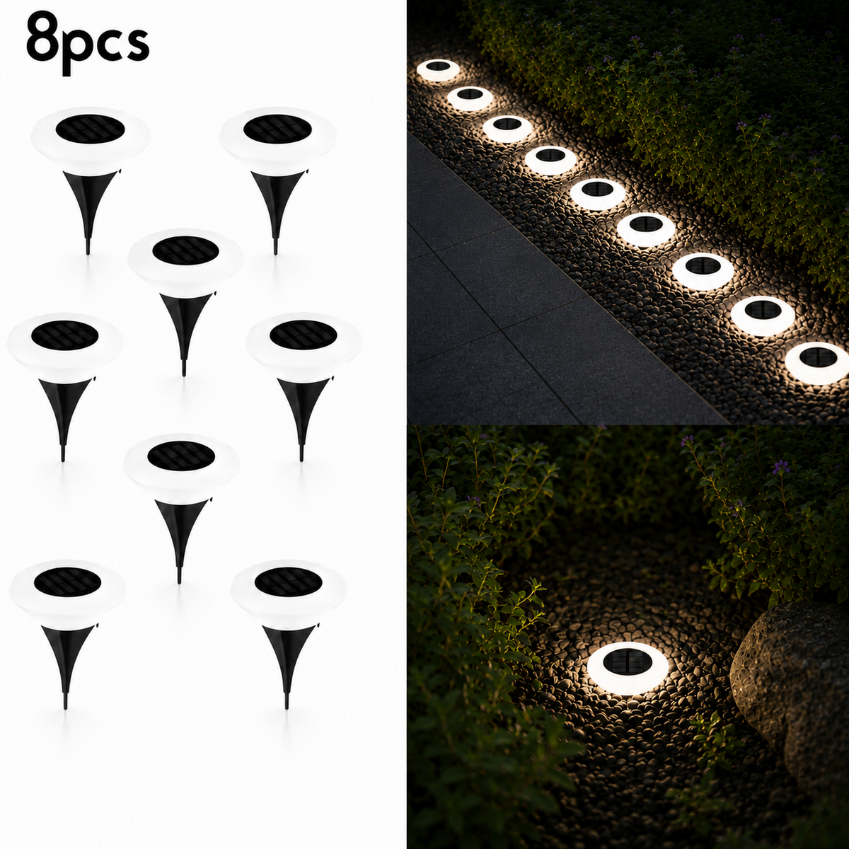 Lampe Solaire LED Extérieure Étanche pour Jardin
