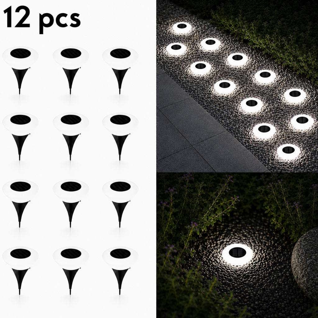 Lampe Solaire LED Extérieure Étanche pour Jardin