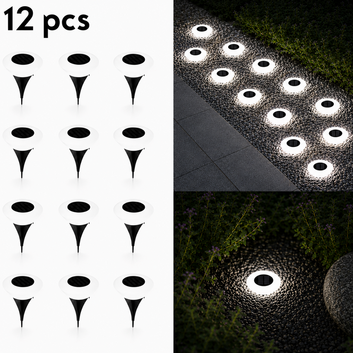 Lampe Solaire LED Extérieure Étanche pour Jardin