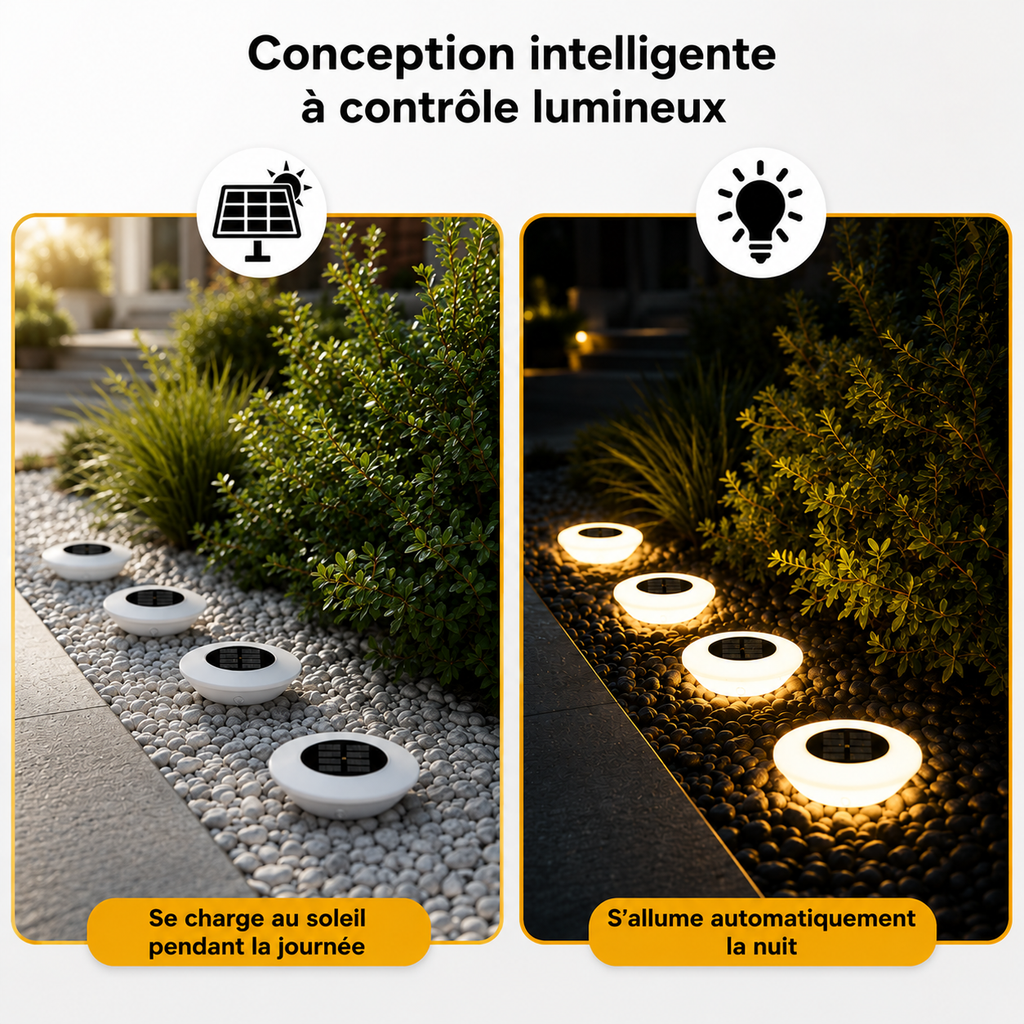 Lampe Solaire LED Extérieure Étanche pour Jardin