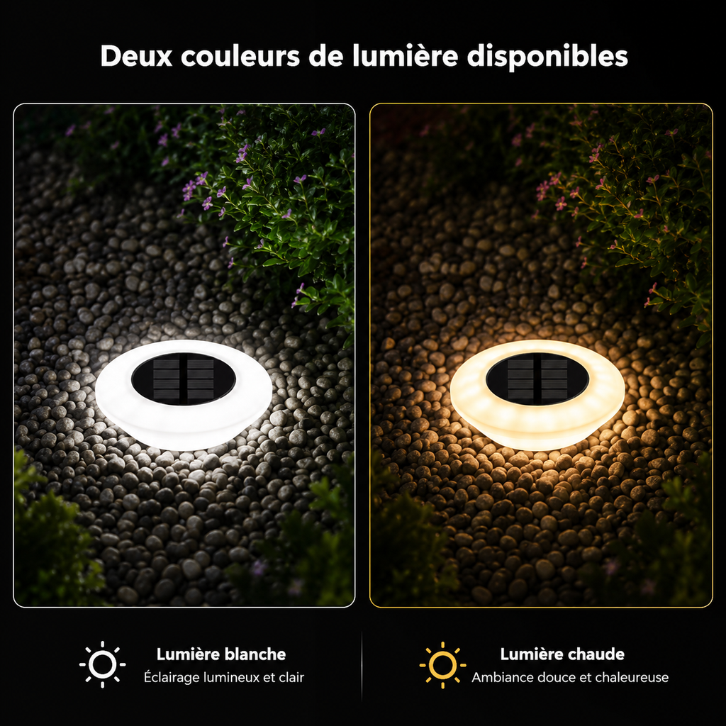 Lampe Solaire LED Extérieure Étanche pour Jardin