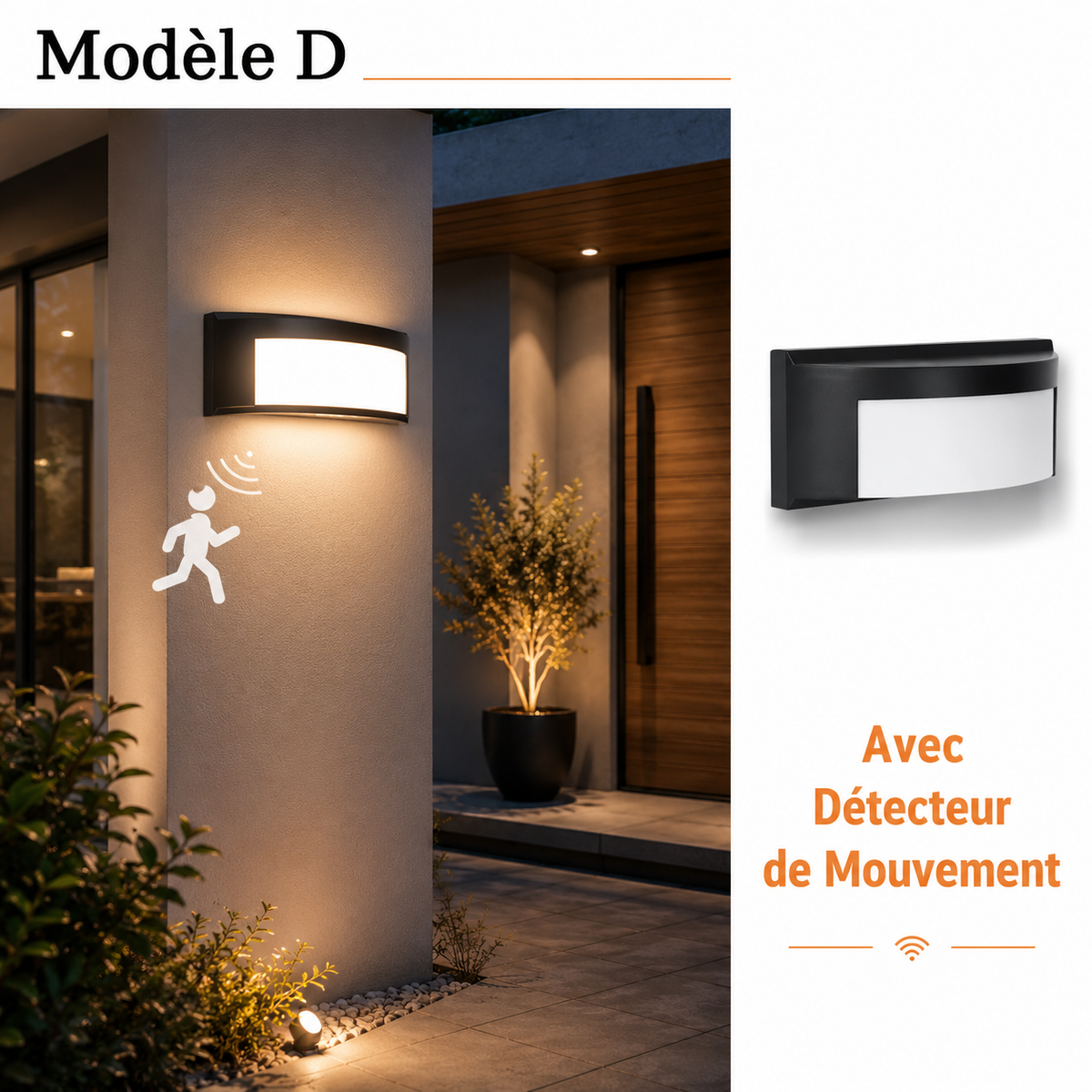 Applique Murale LED Extérieure avec Détecteur