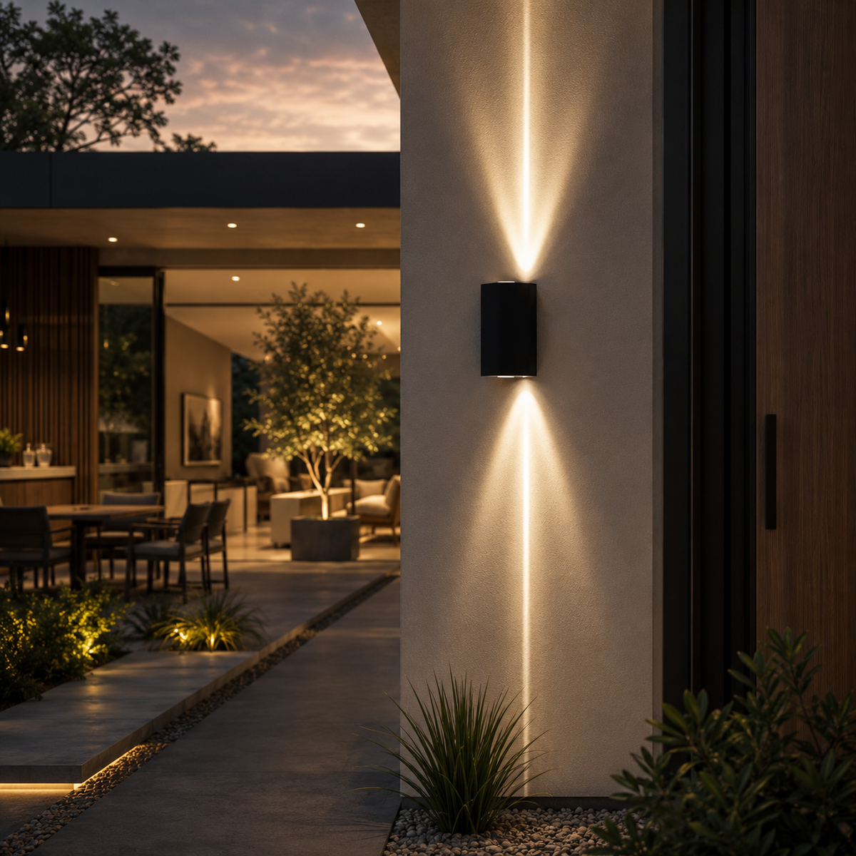 Applique Murale Extérieure DualBeam – Luminaire LED Up & Down IP65 pour Façade et Terrasse