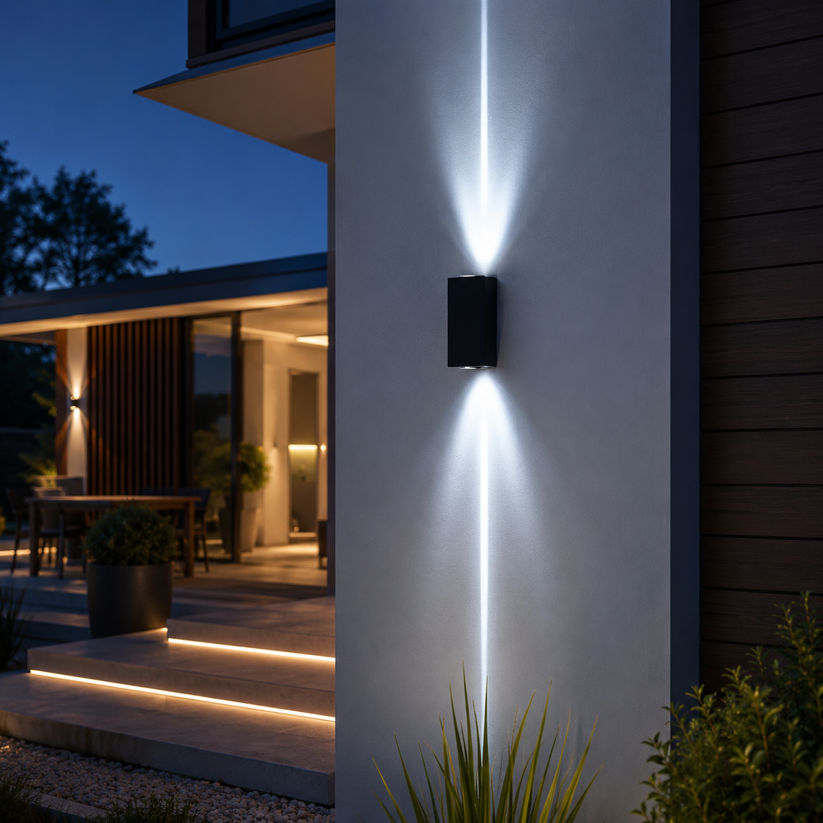 Applique Murale Extérieure DualBeam – Luminaire LED Up & Down IP65 pour Façade et Terrasse