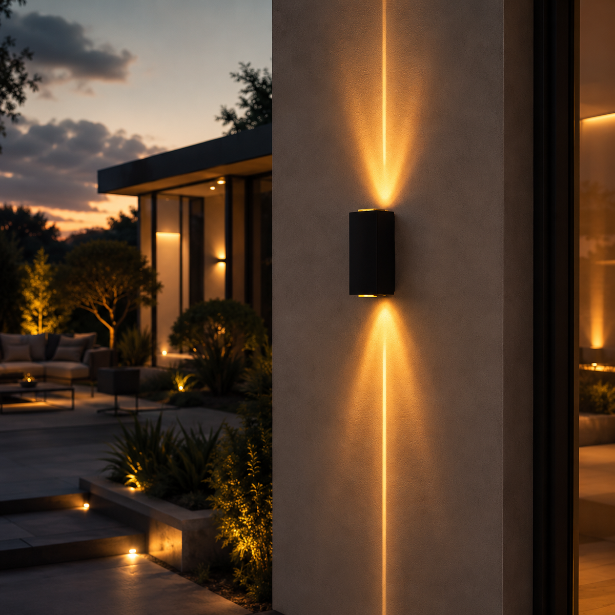 Applique Murale Extérieure DualBeam – Luminaire LED Up & Down IP65 pour Façade et Terrasse
