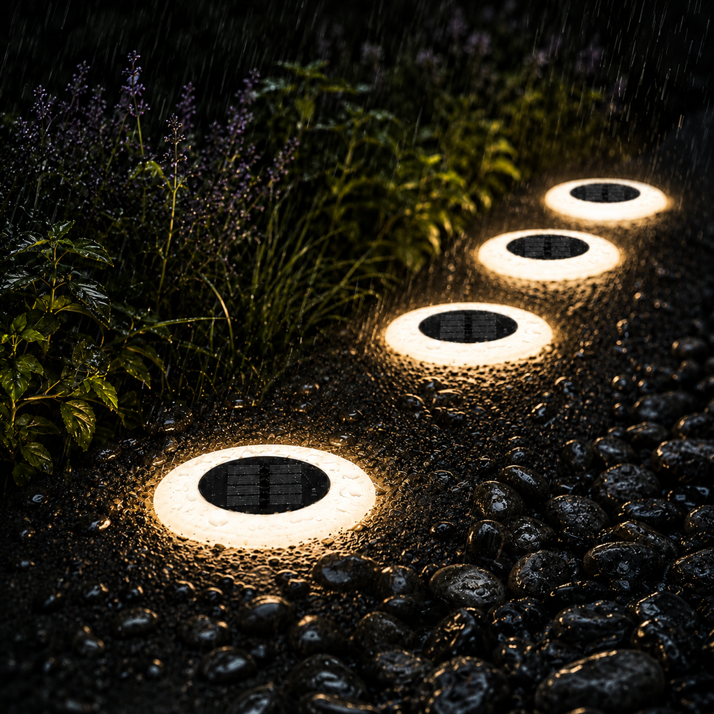 Lampe Solaire LED Extérieure Étanche pour Jardin