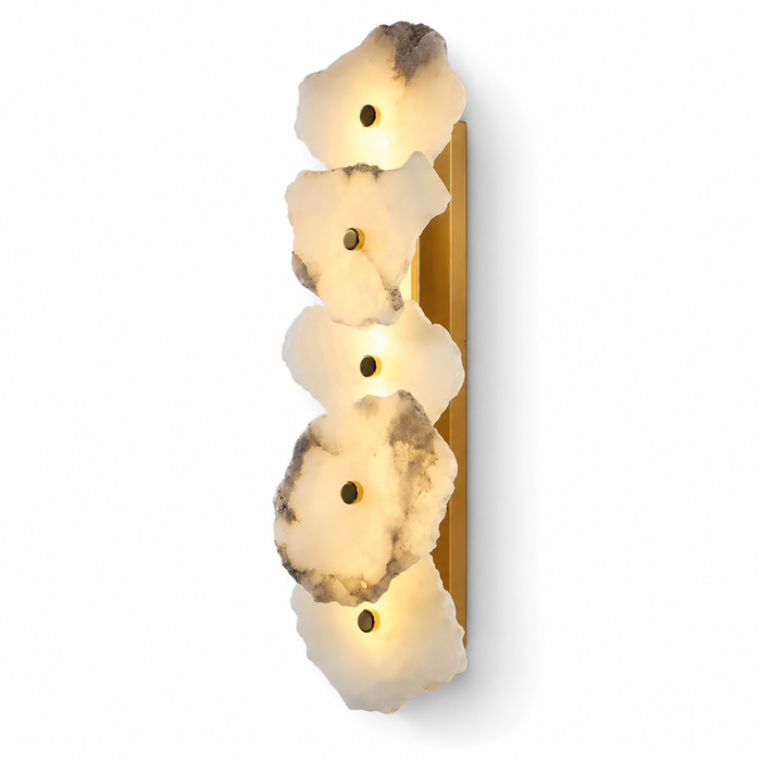 Applique Murale LED Marbre Naturel – Luminaire Élégant pour Intérieur