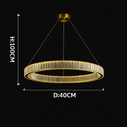 Lustre Architectural en Cristal